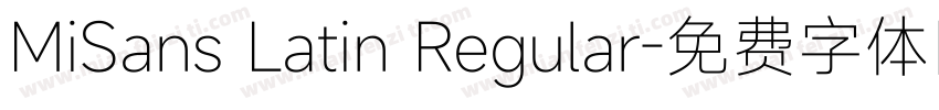 MiSans Latin Regular字体转换